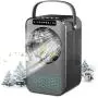 Nuaer Portable Air Conditioner, Air Cooler with 600ML Water Tank, Desktop Air Conditioning Fan with 7 Colors Lights & LED Display, 2/4Timer, 3 Speeds, Suitable for Bedroom, Office and Home Nuaer Portable Air Conditioner, Air Cooler with 600ML Water Tank, Desktop Air Conditioning Fan with 7 Colors Lights & LED Display, 2/4Timer, 3 Speeds, Suitable for Bedroom, Office and Home