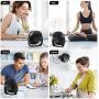 SmartDevil Small USB Desk Fan, 3 Speeds Portable Personal Desktop Table Fan with Pasteable Hook, Dual 360° Adjustment Mini Fan, Quiet Operation, for Home Office Car Outdoor Travel (Black)