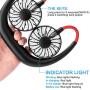 Neck Fan Personal Portable Fan USB Fan Mini Rechargeable Small Fan Neckband Fan Hands Free Wearable Sport Fan