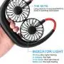 Neck Fan Personal Portable Fan USB Fan Mini Rechargeable Small Fan Neckband Fan Hands Free Wearable Sport Fan