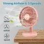 Desk Fan, Small USB Fan, Mini Personal Fan, Portable Table Fan, Adjustable Fan Speeds, Powerful Airflow, Rechargeable, Easy to Store, Low Noise for Office Travel Camping Home Desk Fan, Small USB Fan, Mini Personal Fan, Portable Table Fan, Adjustable Fan Speeds, Powerful Airflow, Rechargeable, Easy to Store, Low Noise for Office Travel Camping Home