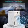 SENNILOX Portable AC Air Conditioner Fan, Personal Air Cooler, Mini Evaporative Humidifier Desk Fan with 120° Wide Angle Swing Head & Temperature Display for Home, Office, and Bedroom SENNILOX Portable AC Air Conditioner Fan, Personal Air Cooler, Mini Evaporative Humidifier Desk Fan with 120° Wide Angle Swing Head & Temperature Display for Home, Office, and Bedroom