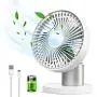 USB Table Fans Oscillation Desktop Fan 3 Speed 60° Oscillating Quiet Small Desk Fan Summer Cooling Fan for Bedroom Office Home Camping USB Table Fans Oscillation Desktop Fan 3 Speed 60° Oscillating Quiet Small Desk Fan Summer Cooling Fan for Bedroom Office Home Camping