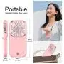 Ecesia Foldable Handheld Mini Stand Fan Powerful Small Personal Portable Lightweight Handy Fan with Power Bank Strong Wind USB Rechargeable Cooling for Kids Girls Woman Home Outdoor Travel (Pink) Ecesia Foldable Handheld Mini Stand Fan Powerful Small Personal Portable Lightweight Handy Fan with Power Bank Strong Wind USB Rechargeable Cooling for Kids Girls Woman Home Outdoor Travel (Pink)
