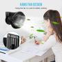 BESKAR USB Powered Clip on Fan, 6 Inch Portable Fan with Strong Airflow,3 Speeds Small Fan with Sturdy Clamp, Quiet Personal Desk Fan for Office Table Bedroom Kitchen