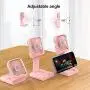 Ecesia Foldable Handheld Mini Stand Fan Powerful Small Personal Portable Lightweight Handy Fan with Power Bank Strong Wind USB Rechargeable Cooling for Kids Girls Woman Home Outdoor Travel (Pink) Ecesia Foldable Handheld Mini Stand Fan Powerful Small Personal Portable Lightweight Handy Fan with Power Bank Strong Wind USB Rechargeable Cooling for Kids Girls Woman Home Outdoor Travel (Pink)