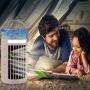 Personal Air Cooler Fan Portable Air Conditioner Fan Small Room Air Conditioner Evaporative Cooling Fan Mini Air Conditioner For Bedroom Desktop Air Conditioner for Office(with adapter)