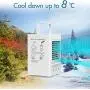 Portable Air Conditioner, 120°Auto Oscillation Personal Mini Air Cooler with 3 Wind Speeds, 700ML Water Tank, 5000mAh Battery Operated Evaporative Air Cooler, Perfect for Home Office Outdoor Portable Air Conditioner, 120°Auto Oscillation Personal Mini Air Cooler with 3 Wind Speeds, 700ML Water Tank, 5000mAh Battery Operated Evaporative Air Cooler, Perfect for Home Office Outdoor