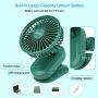 Clip on Fan Gitsiee Rotatable Personal Fan with 3 Speeds Battery Operated Auto Oscillation Mini Fan Portable Clip Fan Stroller Fan for Outdoor Camper Indoor Treadmill Personal Office Desk