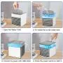 Portable Air Conditioner, Small Air Conditioner with 3 Wind Speeds & LED Light Control, Humidifier & Purifier for Bedroom, Office,Camping,and Desktop