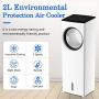 3-IN-1 Evaporative Air Cooler, Portable air conditioner with 4 Mode Settings and 3 Fan Speeds, Timer, LED Display, Remote Control, Bladeless Design for Home and Office Use