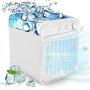 Portable Air Conditioner, Personal Evaporative Cooler Air Conditioner Fan, Cordless&Rechargeable Personal Air Cooler for Room and Office