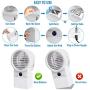 Kentaly Portable Air Conditioner Fan, 4 in 1 Personal Air Conditioner Cooler with Timing, 3 Speeds Mini Air Conditioner Portable, Quiet Desk Air Conditioner Fan Portable AC Unit with 7 Colors Light