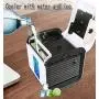Portable Air Conditioner Fan, 3 in 1 Personal Space Air Cooler, with 3 Speeds and 7 Colors LED Night Light for Office Household Outdoors