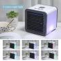 UNIKTREND Portable ac Personal Mini Air cooler and airconditioner Compact USB powered Small Air Conditioner for Desktop, Camping, Home Office, Small Room, Dog House - No Vent Personal USB AC, Portable Cooling Fan Chilly Breeze for Kids or Adults Home, Sch