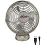 HUNTER Personal Retro USB Fan, 1 Speed Setting, 70 Degree Tilt Angle, 4'' inch, Brushed Nickel