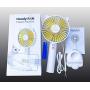 Mini Handheld Fan,Quiet Personal Portable Fan with 3 Speed, Small Desk Fan with USB Rechargeable Battery, Multifunction USB Fan with Night Light,Table Fan With Base to Put the Phone,for Outdoor,Travel, School, Home, Office (Pink)