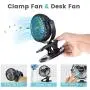 Clip on Fan, OCDAY Mini Portable Fan, Small Desk Fan Stroller Fan with 3 Speeds 360°Rotation, USB/ Battery Operated Fan, Rechargeable Bed Fan, Quiet Personal Fan for Gym Office Kitchen Car Camping Clip on Fan, OCDAY Mini Portable Fan, Small Desk Fan Stroller Fan with 3 Speeds 360°Rotation, USB/ Battery Operated Fan, Rechargeable Bed Fan, Quiet Personal Fan for Gym Office Kitchen Car Camping