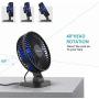 OPOLAR USB Desk Fan, Small but Mighty, Quiet Portable Fan for Desktop Office Table, 40° Adjustment for Better Cooling, 3 Speeds, 4.9 ft Cord