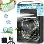 Portable Air Conditioner Fan, Personal Mini Air Conditioner Desk Cooling Fan with 900ml Water Tank, 1/2/3 H Timer, 3 Wind Speeds and 3 Spray Modes for Bedroom, Office, Small Room, Travel Portable Air Conditioner Fan, Personal Mini Air Conditioner Desk Cooling Fan with 900ml Water Tank, 1/2/3 H Timer, 3 Wind Speeds and 3 Spray Modes for Bedroom, Office, Small Room, Travel