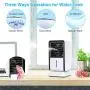 infray Portable Air Conditioner Fan, Personal Mini Evaporative Air Cooler, Oscillating Space Air Cooler Desk Fan Mist Humidifier with 3 speeds, 2/4/6H Timer for Small Home Room Office Dorm