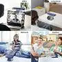 Palifel Portable Mini Desk Fan, Touch Control Table Fan, Quiet Cool & Air Circulating Monitor Clip on Fan for Office, 2400mAh Rechargeable Battery Operated Personal USB Small Fans for Home & Outdoor