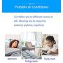 mini air conditioner,silent USB powered, three-speed variable speed,Personal Air Conditioner,suitable office desktop,Small fan in bedroom at night with built-in LED light, quiet