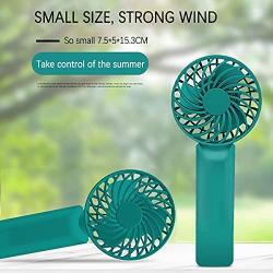 Fortyone Handheld small fan,Portable Handheld Fan,Rechargeable Handheld Personal Fan Small Hand Held Battery Fan, Mini Personal Fan Rechargeable Portable Travel Fan 3 Settings[Dark green]