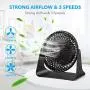 BESKAR USB Small Desk Fan - 6 Inch Portable Fans with 3 Speeds Strong Airflow, Quiet Operation and 360°Rotate, Personal Table Fan for Home,Office, Bedroom - 3.9 ft Cord BESKAR USB Small Desk Fan - 6 Inch Portable Fans with 3 Speeds Strong Airflow, Quiet Operation and 360°Rotate, Personal Table Fan for Home,Office, Bedroom - 3.9 ft Cord