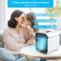 Personal Air Conditioner, 5 in 1 Personal Evaporative Cooler, Portable Air Cooler with 7 Colors LED Light and 3 Speed Desktop Cooling Fan for Home, Room, Office