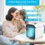 Personal Air Conditioner, 5 in 1 Personal Evaporative Cooler, Portable Air Cooler with 7 Colors LED Light and 3 Speed Desktop Cooling Fan for Home, Room, Office