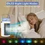 Portable Air Quiet Fan, Personal Mini Evaporative Cooler Fan with 8 Colors LED Light, 2 Fans and 3 Speeds, Small Desktop Cooling Humidifier Fan for Bedroom, Outdoor... Portable Air Quiet Fan, Personal Mini Evaporative Cooler Fan with 8 Colors LED Light, 2 Fans and 3 Speeds, Small Desktop Cooling Humidifier Fan for Bedroom, Outdoor...