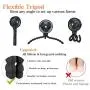 Mini Handheld Personal Portable Fan, Baby Stroller Fan, Car Seat Fan, Desk Fan, with Flexible Tripod Fix on Stroller Student Bed Bike Crib Car Rides, USB or Battery Powered (Black) Mini Handheld Personal Portable Fan, Baby Stroller Fan, Car Seat Fan, Desk Fan, with Flexible Tripod Fix on Stroller Student Bed Bike Crib Car Rides, USB or Battery Powered (Black)