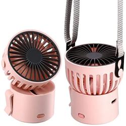 Portable Mini Fan Personal Small Handheld Fan USB Rechargeable Battery Operated Hand Neck Desk Fan, 3 Speed Multi-Purpose Small Pocket Fans for Girls Boys Women Gift Outdoor Travel Office