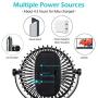 Clip on fan, Stroller Fan for Baby, Mini USB Portable Fan for Bed, Travelling with Rechargeable 2500mA Battery 360° Rotation