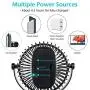 SkyGenius Battery Operated Stroller Fan, Rechargeable USB Powered Mini Clip on Desk Fan SkyGenius Battery Operated Stroller Fan, Rechargeable USB Powered Mini Clip on Desk Fan