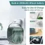 Portable Air Conditioner, Small Battery Powered Desktop Air Conditioners Fan with Handle, Cordless Personal Air Cooler with 3 Speeds for Small Room Office Dorm and Outdoor(White) Portable Air Conditioner, Small Battery Powered Desktop Air Conditioners Fan with Handle, Cordless Personal Air Cooler with 3 Speeds for Small Room Office Dorm and Outdoor(White)