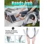 【3S Instant Cooling】Portable AC Cooler Fan with Refrigeration Chip for Neck Hands Free Neck Cooling Fan Adjustable Angles USB Rechargeable Portable Travel Fan for Sports Outdoor Working Driving