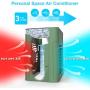 Portable Air Conditioner, 2000 mAh Personal Air Cooler Fan Evaporative Compact Rechargeable Mini AC Air Conditioner with 3 Speeds 7 Colors Night Light for Home, Office, Room, Camping Car