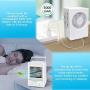 Personal Air Cooler,Rechargeable Battery Operated 60°&120° Auto Oscillation,Portable Air Conditioner Fan with 3 Wind Speeds & 3 Refrigeration,Ultra Quite Ice Cooler Fan for Home Bedroom Office Outdoor