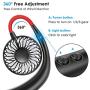MZTDYTL Portable Fan, Hand Free Mini USB Small Personal Fan with Rechargeable Bettery Operated Neck Fan with 3 Speed Color Changing LED 360°Free Rotation for Sports,Office,Outdoor,Travel,Home MZTDYTL Portable Fan, Hand Free Mini USB Small Personal Fan with Rechargeable Bettery Operated Neck Fan with 3 Speed Color Changing LED 360°Free Rotation for Sports,Office,Outdoor,Travel,Home