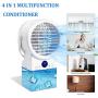 Kentaly Portable Air Conditioner Fan, 4 in 1 Personal Air Conditioner Cooler with Timing, 3 Speeds Mini Air Conditioner Portable, Quiet Desk Air Conditioner Fan Portable AC Unit with 7 Colors Light