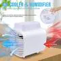 Portable Outdoor Air Conditioner Fan, Evaporative Air Cooler Fan Super Quiet Ice Fan with Led Light 3 Speeds Humidifier Double Ice Box for Home Office Dorm Camping Tent Portable Outdoor Air Conditioner Fan, Evaporative Air Cooler Fan Super Quiet Ice Fan with Led Light 3 Speeds Humidifier Double Ice Box for Home Office Dorm Camping Tent