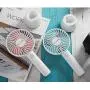 OCUBE Handheld Fan, Mini Hand Held Fan with 7 Color LED Light Base, 2000mAh Battery Operated USB Rechargeable Desk Fan, 3 Speeds Electric Portable Personal Cooling Fan for Home Office Travel (Blue) OCUBE Handheld Fan, Mini Hand Held Fan with 7 Color LED Light Base, 2000mAh Battery Operated USB Rechargeable Desk Fan, 3 Speeds Electric Portable Personal Cooling Fan for Home Office Travel (Blue)