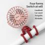 Mini Handheld Personal Portable Fan with Flexible Tripod on Desk, USB or Batterry Powered (Pink)’