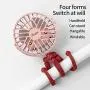 Mini Handheld Personal Portable Fan with Flexible Tripod on Desk, USB or Batterry Powered (Pink)’ Mini Handheld Personal Portable Fan with Flexible Tripod on Desk, USB or Batterry Powered (Pink)’
