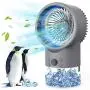 Portable Air Conditioner Fan, Personal Mini AC Evaporative Air Cooler Super Quiet, Desk Fan Air Cooler with 7 Colors LED Light 3 Speeds, Air Circulator Humidifier Misting Fan For Bedroom Cool Air Portable Air Conditioner Fan, Personal Mini AC Evaporative Air Cooler Super Quiet, Desk Fan Air Cooler with 7 Colors LED Light 3 Speeds, Air Circulator Humidifier Misting Fan For Bedroom Cool Air