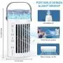 Personal Air Cooler Fan Portable Air Conditioner Fan Small Room Air Conditioner Evaporative Cooling Fan Mini Air Conditioner For Bedroom Desktop Air Conditioner for Office(with adapter) Personal Air Cooler Fan Portable Air Conditioner Fan Small Room Air Conditioner Evaporative Cooling Fan Mini Air Conditioner For Bedroom Desktop Air Conditioner for Office(with adapter)