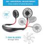 Tikduck Neck Portable Sports Fans Hand Free Mini USB Rechargeable Desk Fan Headphone Design Wearable Small Personal Table Travel Office Room Household Cooling Folding Electric Airflow (Black) Tikduck Neck Portable Sports Fans Hand Free Mini USB Rechargeable Desk Fan Headphone Design Wearable Small Personal Table Travel Office Room Household Cooling Folding Electric Airflow (Black)