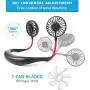 Tikduck Neck Portable Sports Fans Hand Free Mini USB Rechargeable Desk Fan Headphone Design Wearable Small Personal Table Travel Office Room Household Cooling Folding Electric Airflow (Black) Tikduck Neck Portable Sports Fans Hand Free Mini USB Rechargeable Desk Fan Headphone Design Wearable Small Personal Table Travel Office Room Household Cooling Folding Electric Airflow (Black)